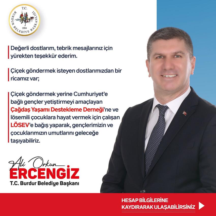 Başkan Ercengiz'den örnek davranış