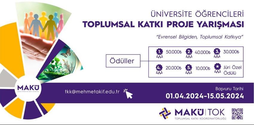 MAKÜ’den Toplamda 150 Bin TL’lik Ödüllü Proje Yarışması