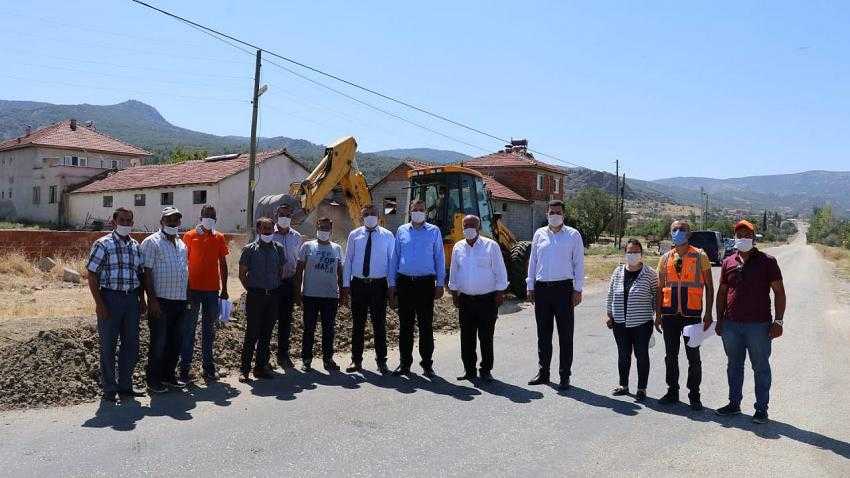 GÖKÇEBAĞ KÖYÜNE 12.500 M İÇME SUYU HATTI ÇALIŞMASI BAŞLADI