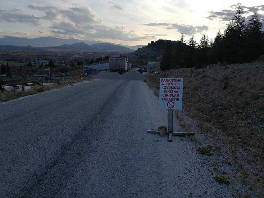 Kağılcık Köyü karantinaya alındı