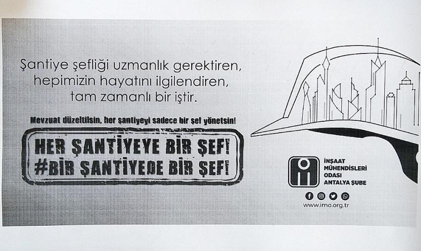 TMMOB İnşaat Mühendisleri Odasından basın açıklaması