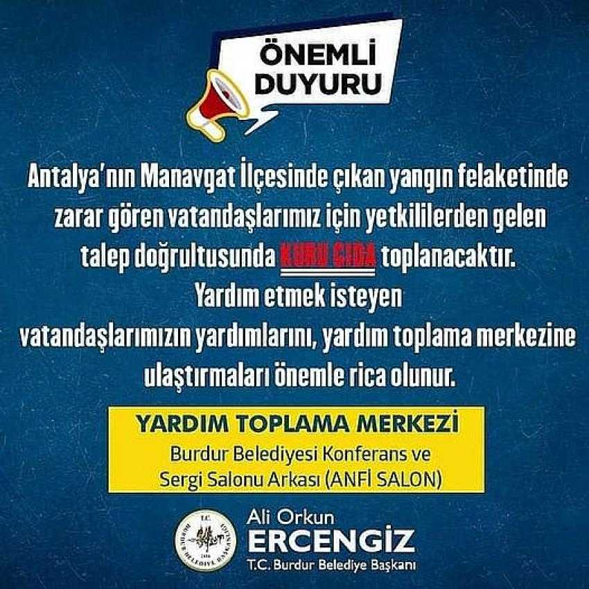 Başkan Ercengiz'den Dayanışma Çağrısı