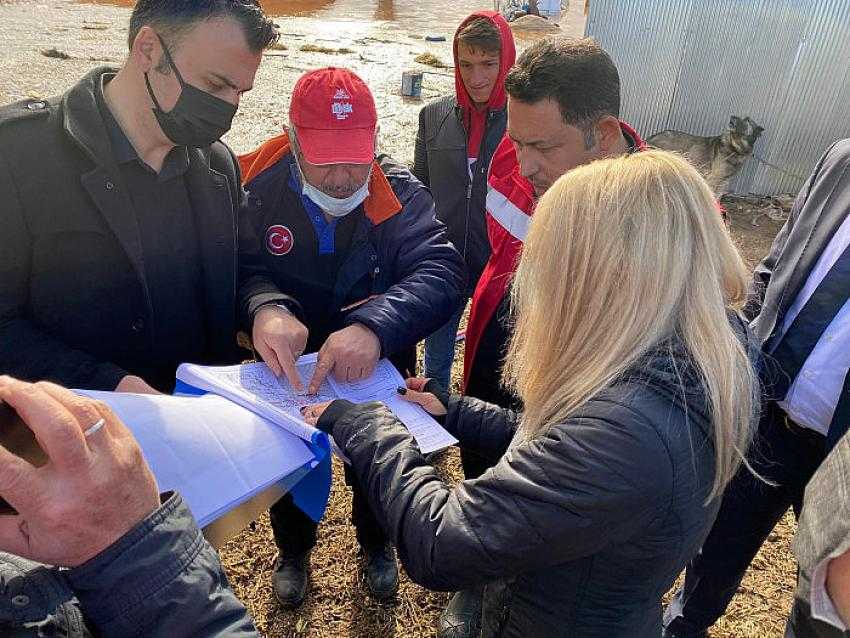 AFAD Sular Altında Kalan Boğazköy'de inceleme yaptı