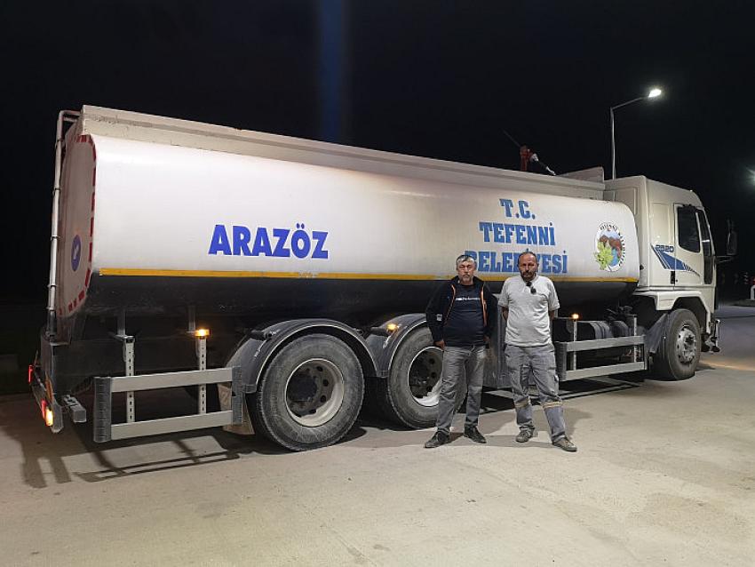 Tefenni'den Yangın Bölgesine 1 Arazöz, 1 Dozer Gönderildi