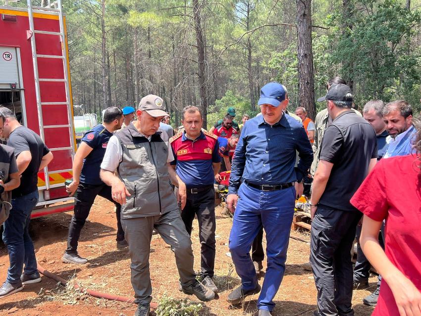 BAKANLARDAN BURDUR İTFAİYESİNE TEŞEKKÜR