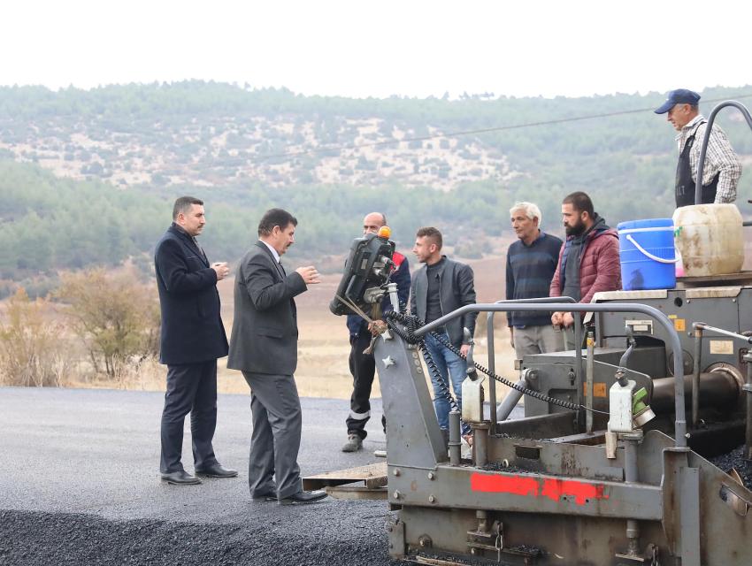 BSK SICAK ASFALT ÇALIŞMALARINI İNCELEDİLER