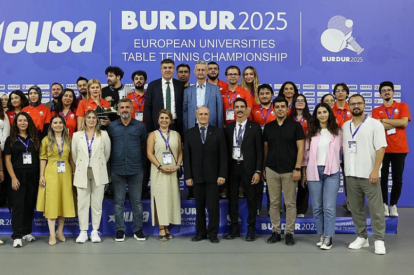 Avrupa Üniversitelerarası Masa Tenisi Şampiyonası sona erdi