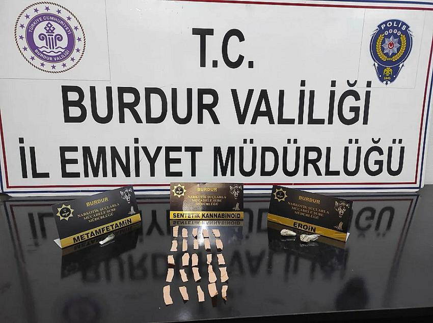 Burdur'da uyuşturucuya geçit yok! 2 şahıs tutuklandı