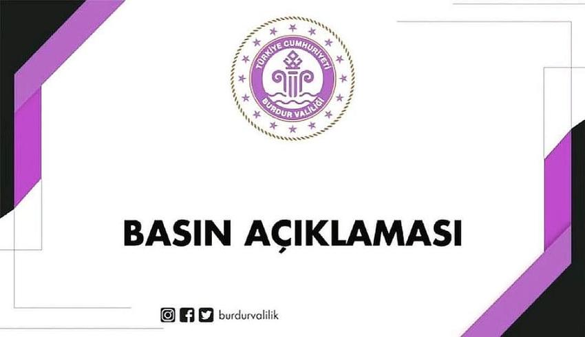 Taciz ve Akran Zorbalığı iddiaları hakkında Burdur Valiliği