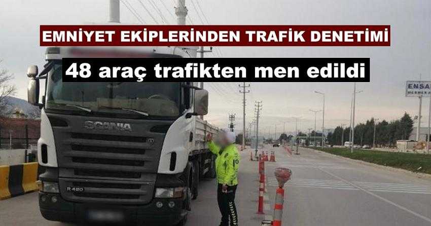 EMNİYET MÜDÜRLÜĞÜ EKİPLERİNDEN TRAFİK DENETİMİ