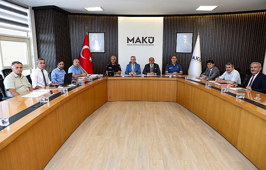 YKS öncesi güvenlik ve koordinasyon toplantısı MAKÜ’de yapıldı