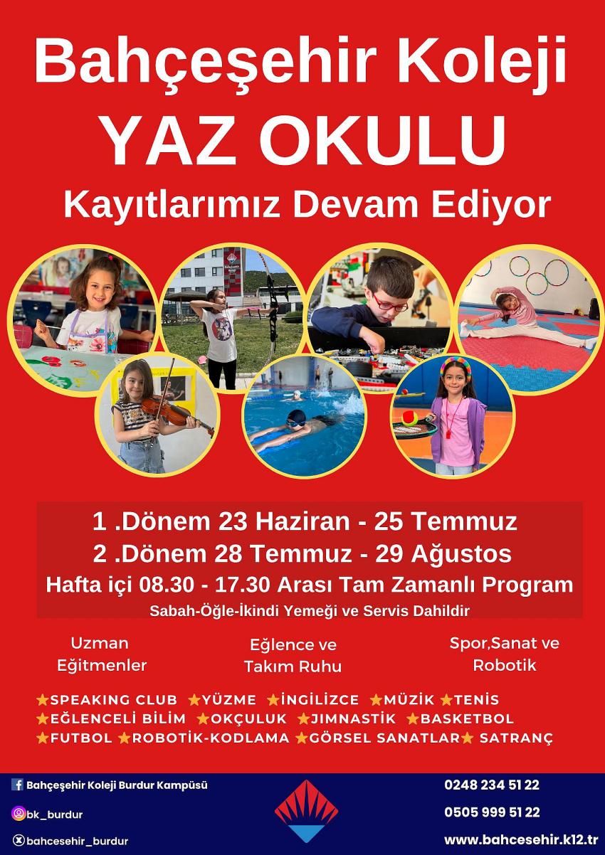 BAHÇEŞEHİR KOLEJİ’NDE YAZ OKULU KAYITLARI DEVAM EDİYOR