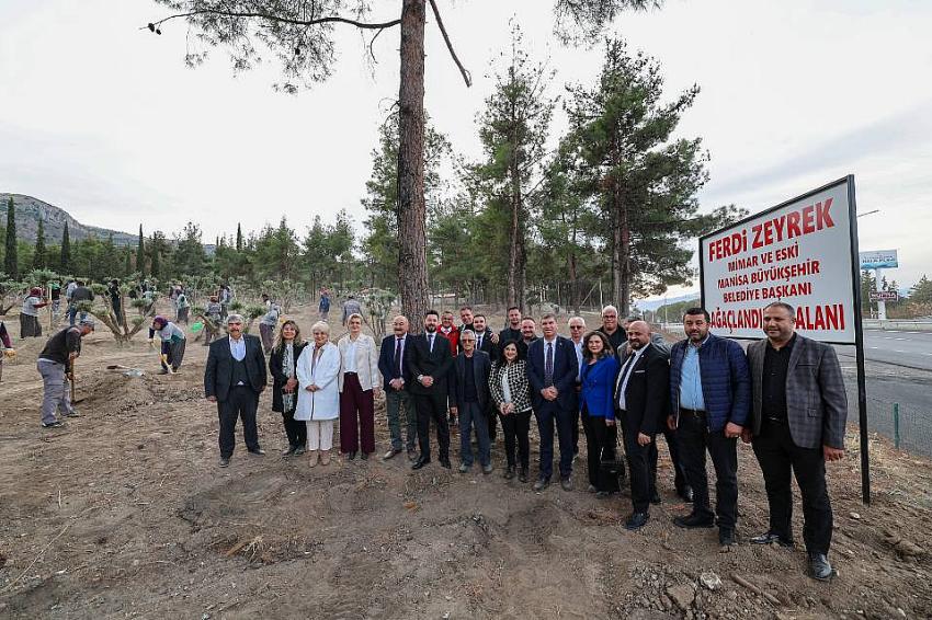 Başkan Ercengiz ve Belediye Meclis üyeleri 80 zeytin ağacını toprakla buluşturdu