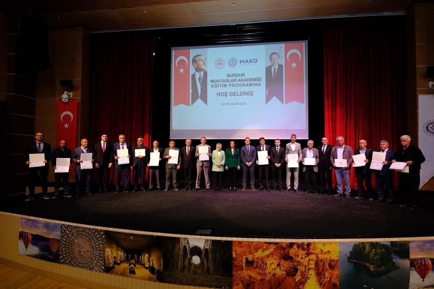 Burdur’da Muhtarlıkta Yeni Dönem: 327 Muhtara Sertifika