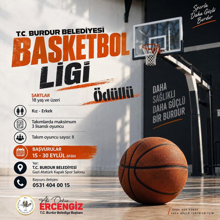 Burdur’da Basketbol Ligi Heyecanı Başlıyor: İşte Başvuru Tarihi