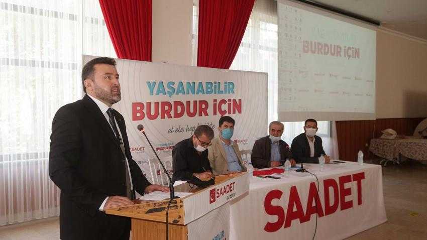 Burdur Saadet’te kongre heyecanı! Sayar güven tazeledi