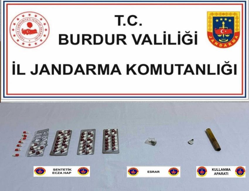 Burdur Jandarmasından Narkotik Operasyonu