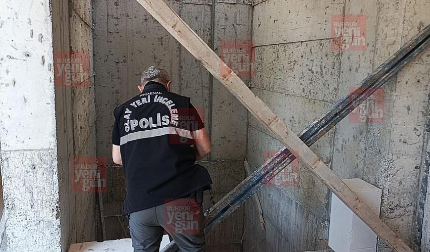 Burdur’da İşçi Asansör Boşluğuna Düştü