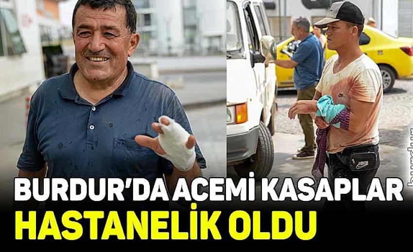 Burdur’da “acemi kasaplar” hastanelik oldu