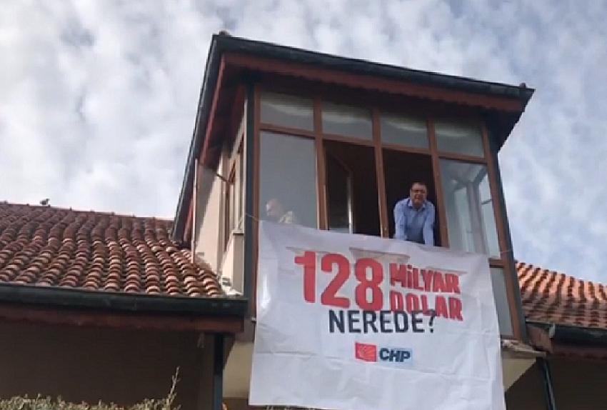 CHP MİLLETVEKİLİ GÖKER EVİNİN PENECERESİNE 