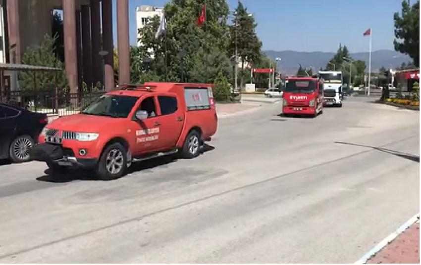 Burdur İtfaiyesinden Takviye ekipler yola çıktı