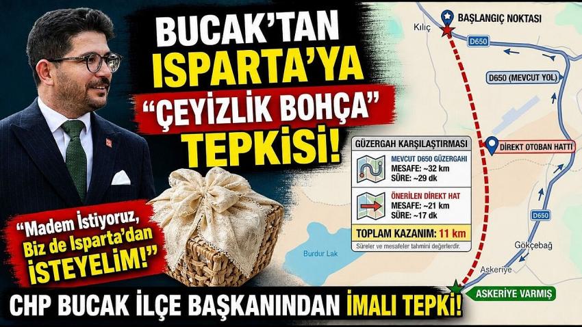 Bucak’tan Isparta’ya "Çeyizlik Bohça" Tepkisi: "Madem İstiyoruz, Biz de Isparta
