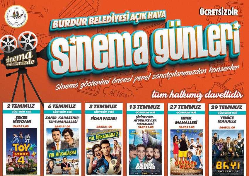 Açık Hava Sinema Günleri Başlıyor
