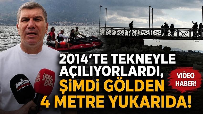 2014’te Tekneyle Açılıyorlardı, Şimdi Gölden 4 Metre Yukarıda!