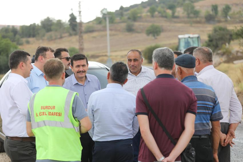 VALİ ARSLANTAŞ, DEVAM EDEN BSK YOL YAPIM ÇALIŞMALARINI YERİNDE İNCELEDİ