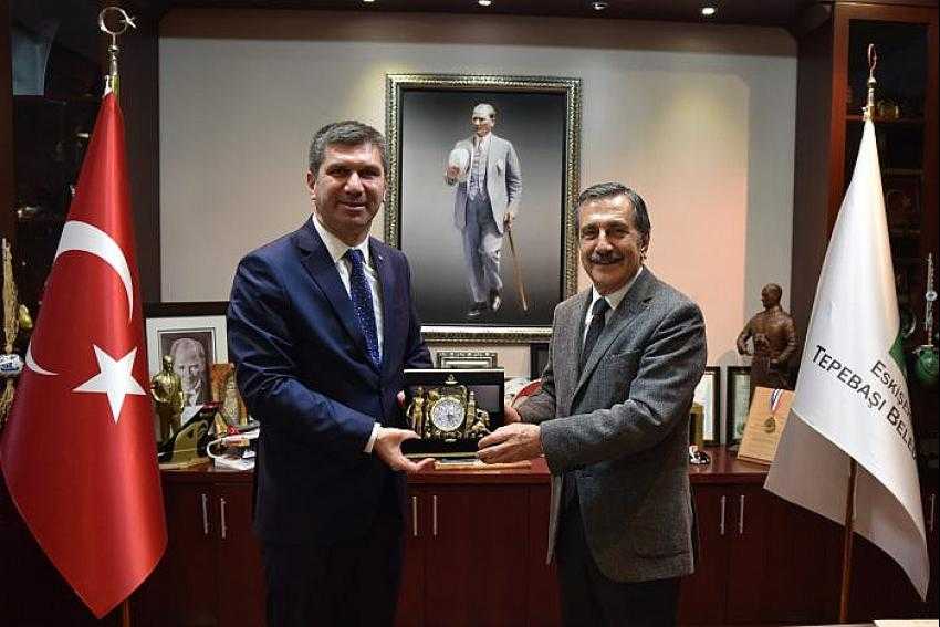 Başkan Ercengiz'cen Odunpazarı ve Tepebaşı Bld. Ziyaret
