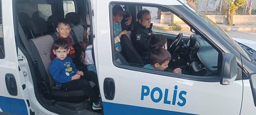 POLİSLER OTİZMLİ ADNAN EMİR’İ SEVİNDİRDİ