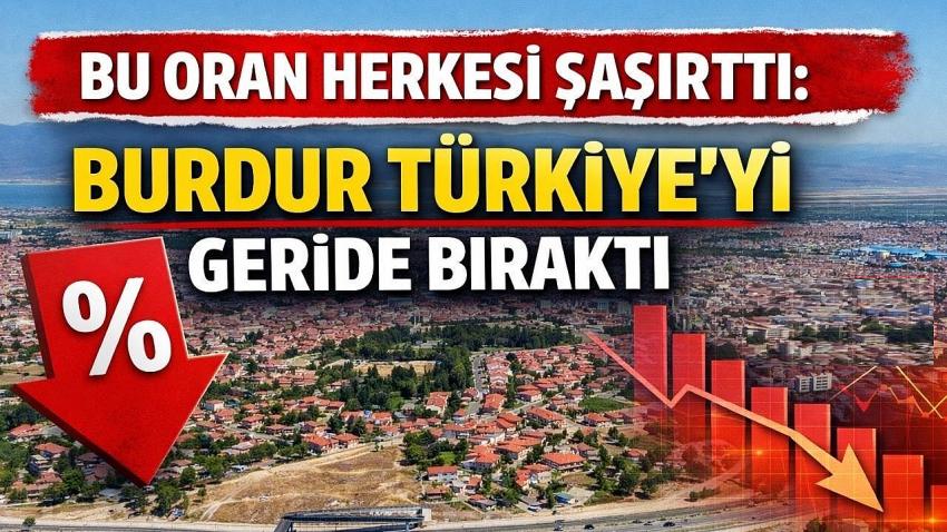 Bu Oran Herkesi Şaşırttı: Burdur Türkiye’yi Geride Bıraktı