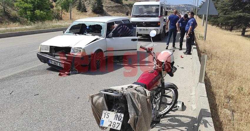 BURDUR’DA TRAFİK KAZASI: 1 YARALI