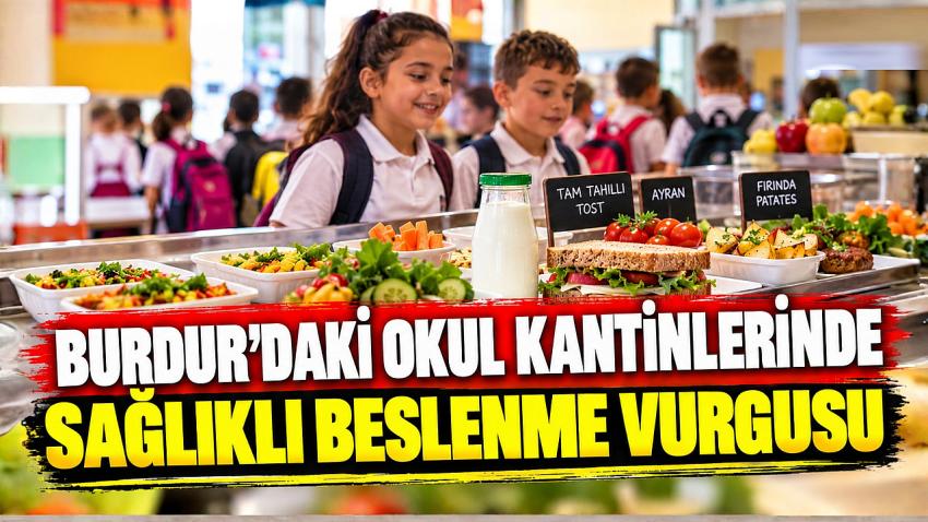 Burdur’daki Okul Kantinlerinde Sağlıklı Beslenme Vurgusu