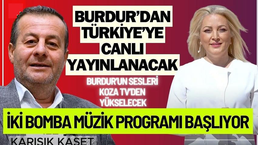Burdur’dan Türkiye’ye Canlı Yayın! Koza TV’de İki Bomba Müzik Programı Başlıyor