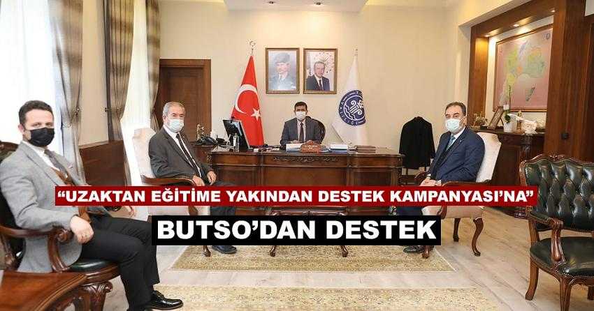 “UZAKTAN EĞİTİME YAKINDAN DESTEK KAMPANYASI’NA” BUTSO’DAN DESTEK