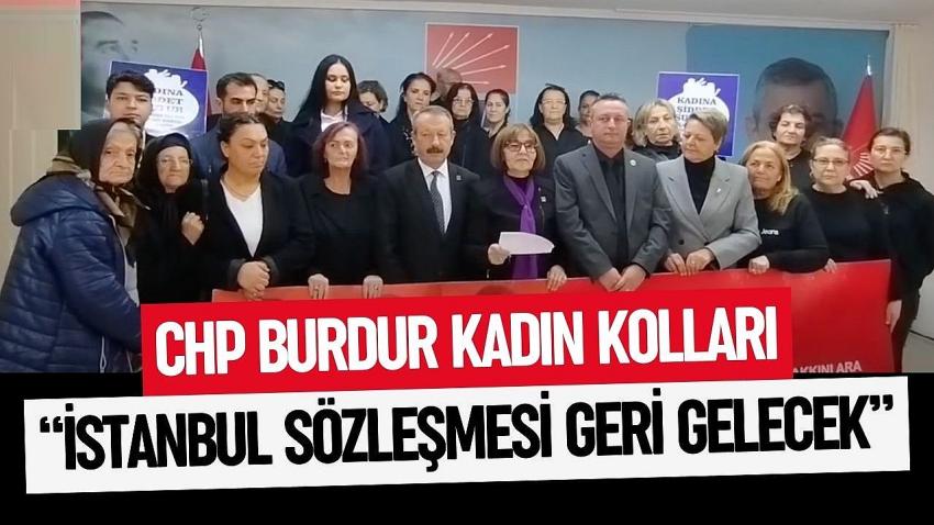CHP Burdur İl Kadın Kolları: “Kadınlar Susmuyor, Direniyor, Kazanacak!”