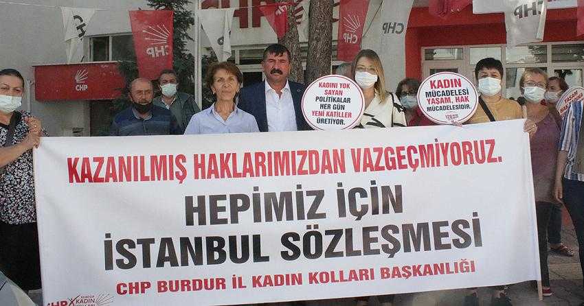 CHP KADIN KOLLARINDAN İSTANBUL SÖZLEŞMESİ AÇIKLAMASI