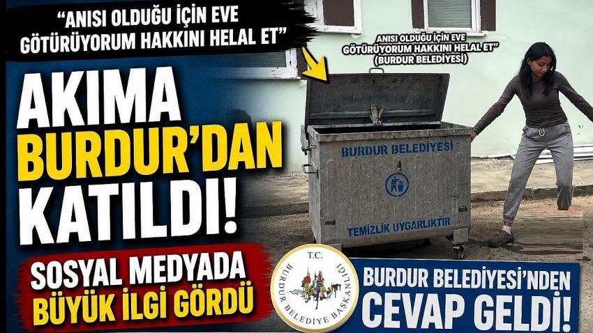 “Anısı var diye götürdüm” akımına Belediyeden dikkat çeken yanıt!