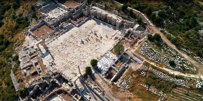 Sagalassos Antik Kenti havadan görüntülendi