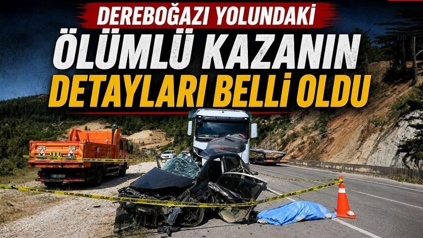 Dereboğazı Yolunda Yine Ölümlü Kaza