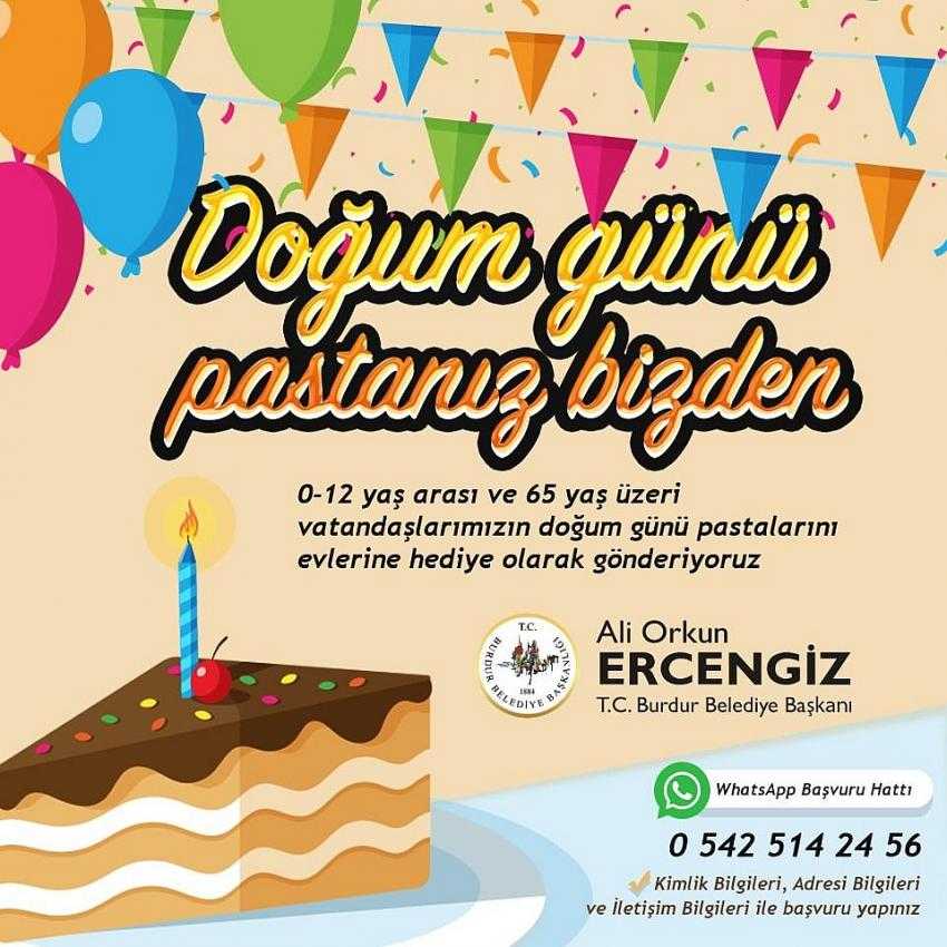 Burdur Belediyesi’nden Doğum Günü Hediyesi