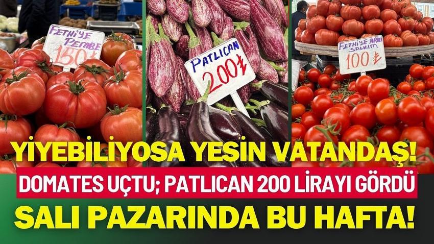 Burdur Salı Pazarında Domates Uçtu; Patlıcan 200 Lirayı Gördü