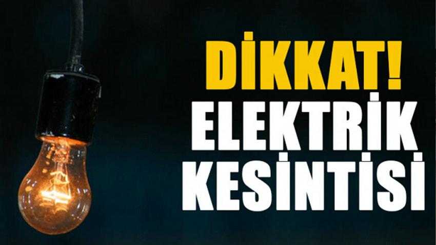 Pazar Günü Burdur ve İlçelerinde Elektrik Kesintisi