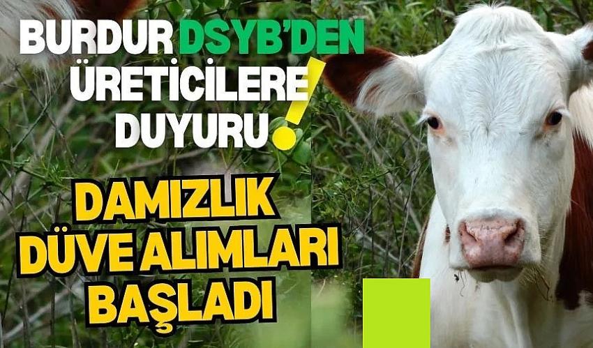 Burdur’da Üreticilere Destek