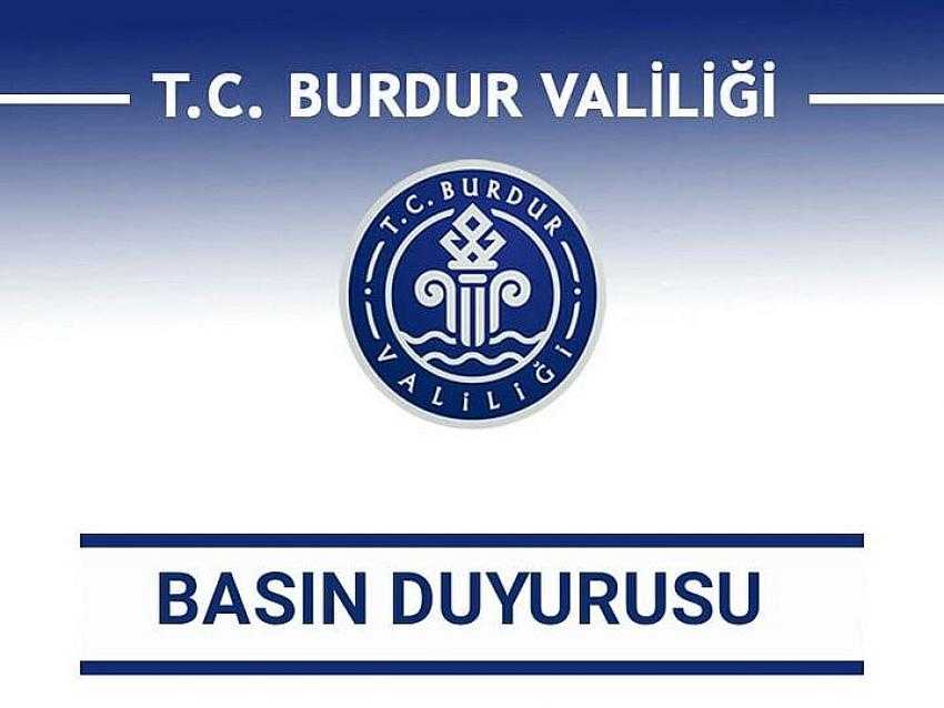 Burdur Valiliği'nden Son Dakika Kararı