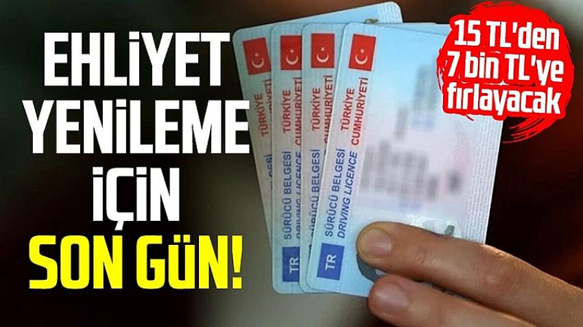 Eski tip ehliyetlerin yenilmesi için son gün