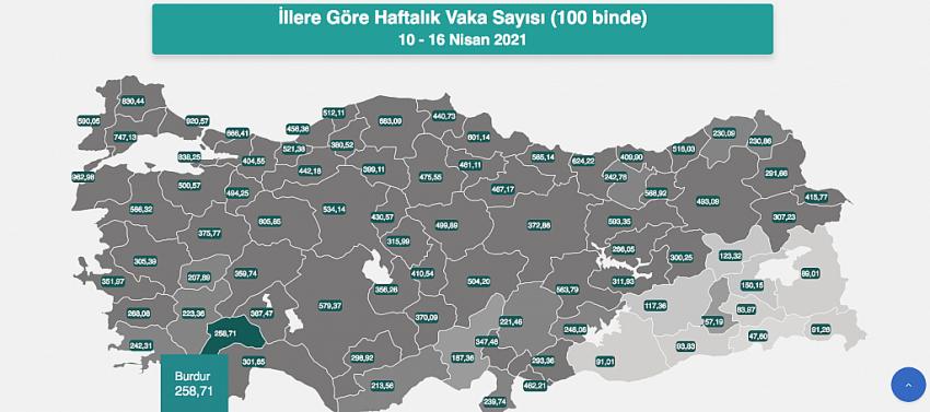 Burdur'da Vaka sayılarında korkulan yükseliş