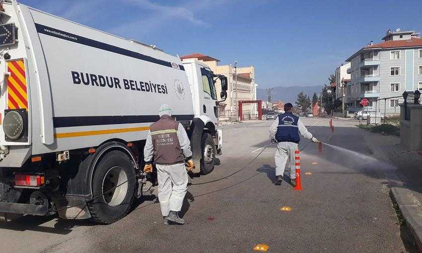 Burdur Belediyesi koronavirüs ile mücadelede rekor kırdı