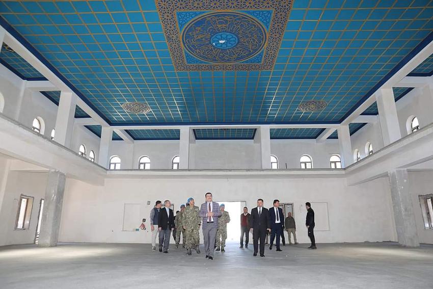 CAMİ İNŞAATINDA İNCELEME YAPTILAR
